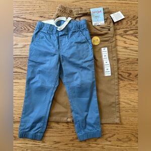 NWT 2 pairs of Cat & Jack Toddler Boy Pants, size 2T